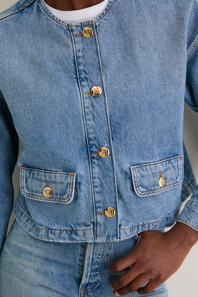 Caspian Blue Blanche Jacket