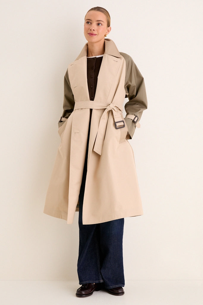 Beige Canasta Raincoat