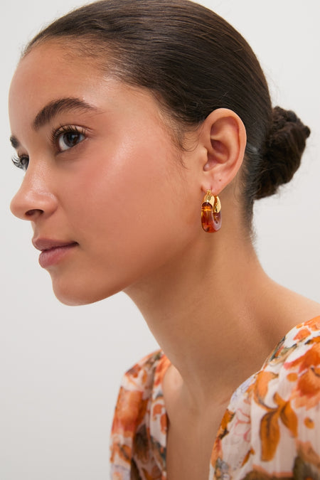 Tortoise Mini Organic Hoops