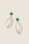 White Campana Earrings