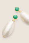 White Campana Earrings
