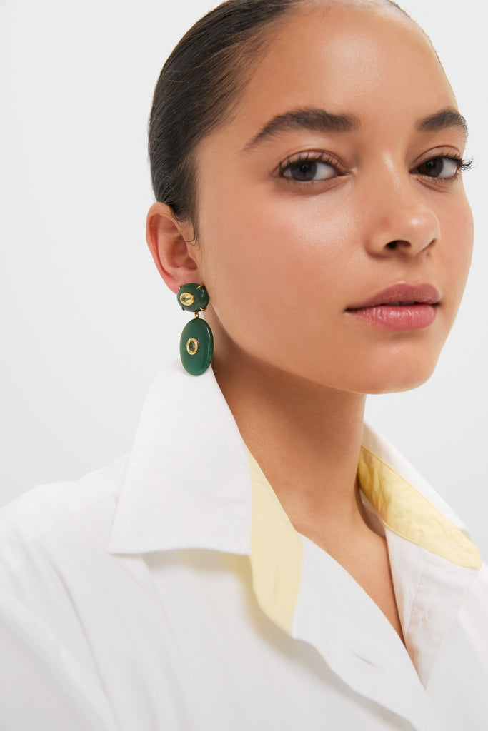 Green Jade Dorothy Earrings