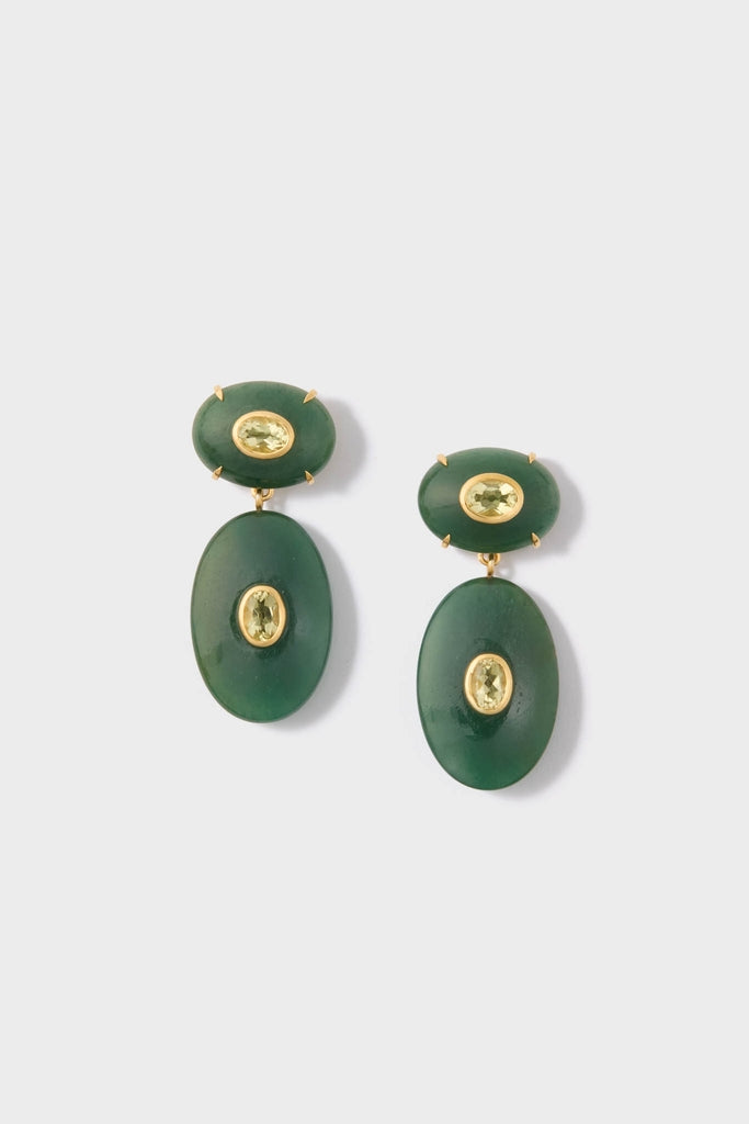 Green Jade Dorothy Earrings