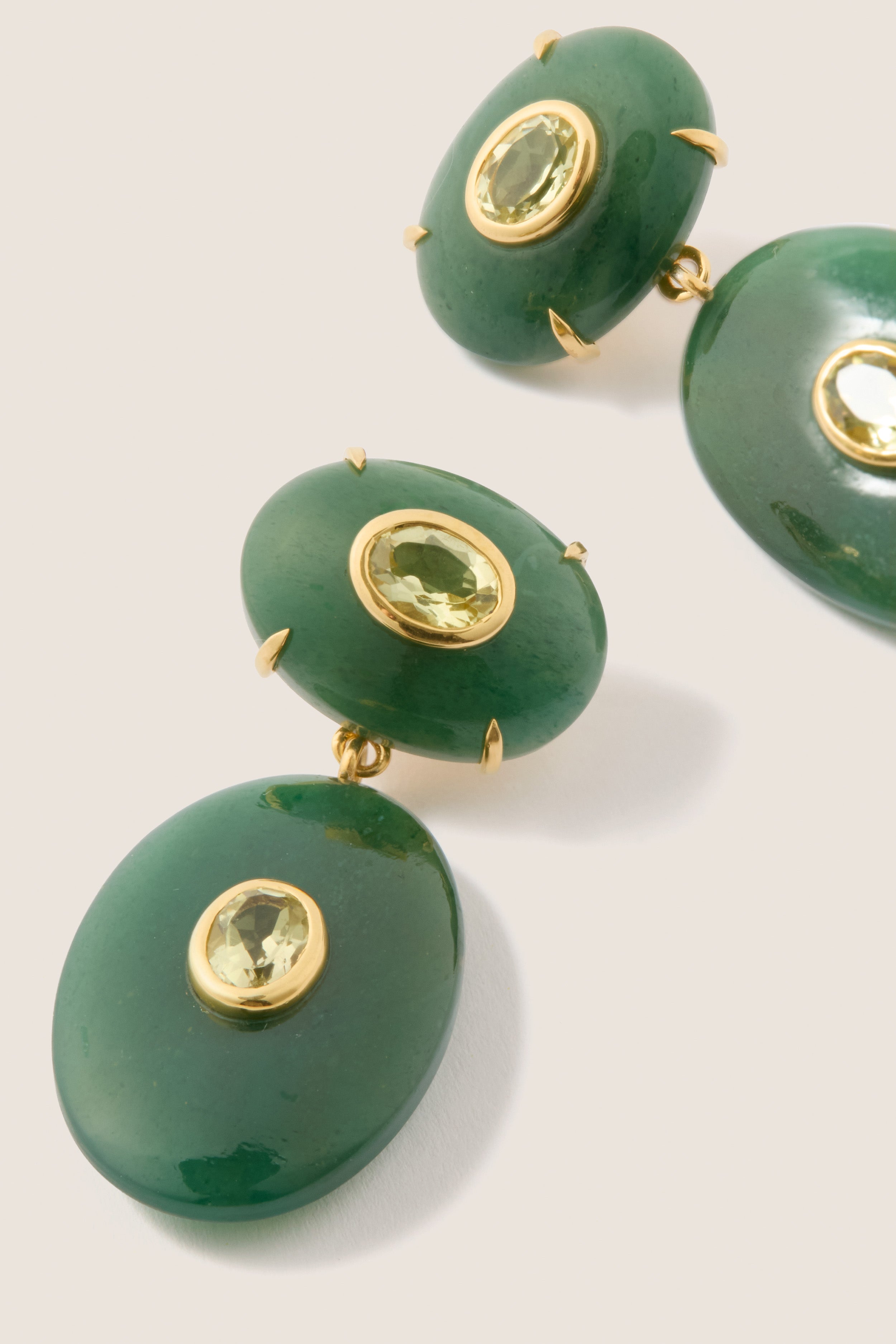 Green Jade Dorothy Earrings