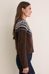 Chestnut Charlotte Wool Fairisle Sweater