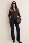 Chestnut Charlotte Wool Fairisle Sweater
