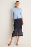Ice Blue Cashmere Riley Cardigan