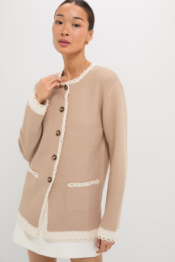 Taupe Willow Cardigan | POSSE