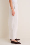 Classic and effortless, the Mortar Melange Dash Pants feature a high-waisted, cropped barrel-leg silhouette, paired perfectly with dark-brown ballet flats for a high-end, fun look.