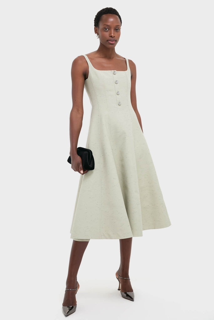 white christmas dresses Green Lily Orrie Midi Dress