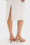 Ivory Calle Palmas Embroidered Midi Dress