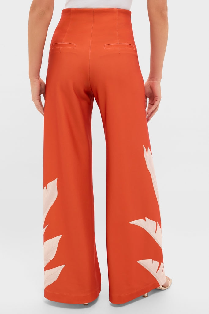 Orange Dandelion Pants