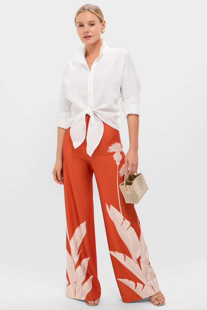 Orange Dandelion Pants