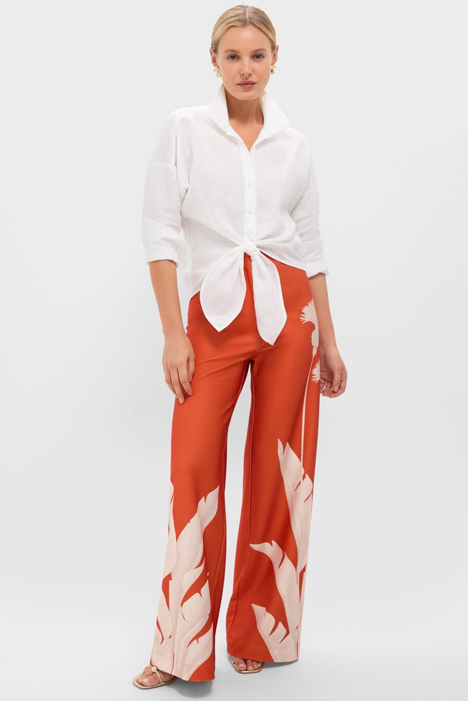 Orange Dandelion Pants
