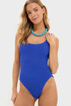 Royal Blue Square Neck One Piece