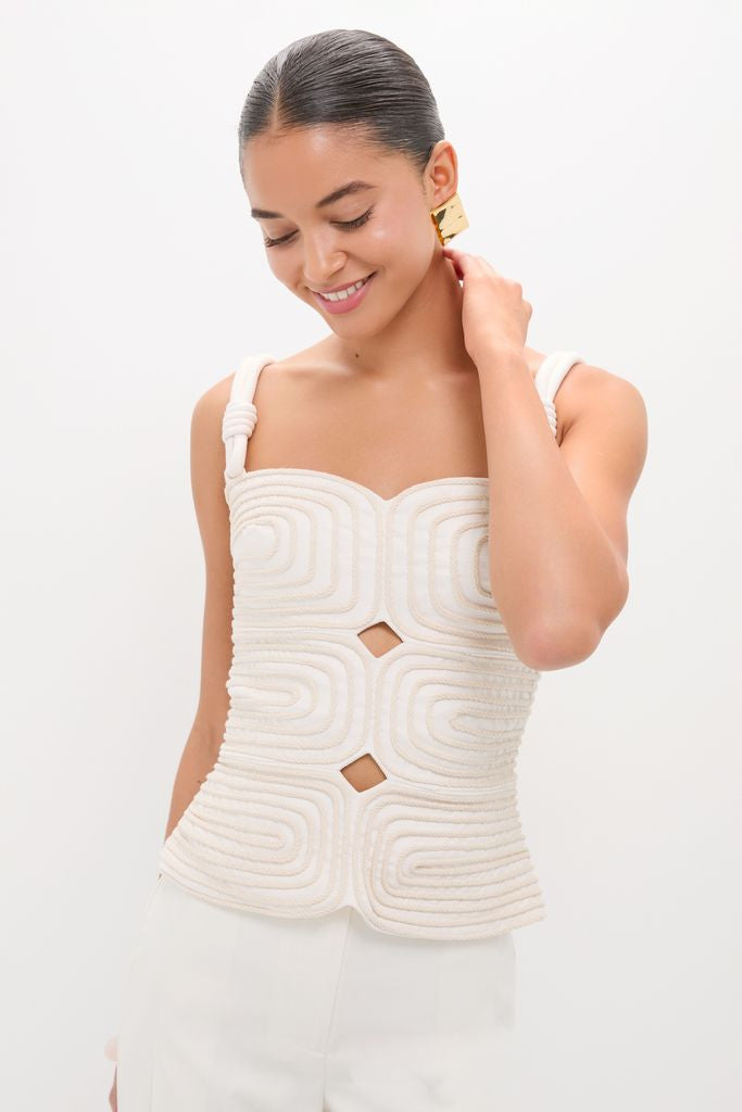 Ivory Marea Embellished Top
