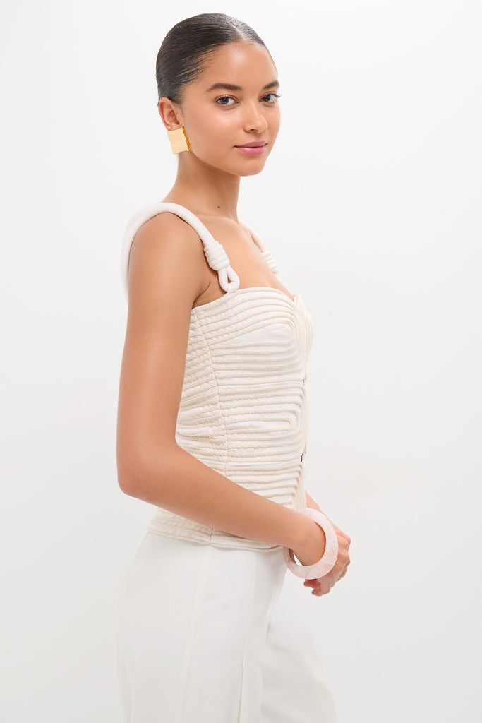 Ivory Marea Embellished Top