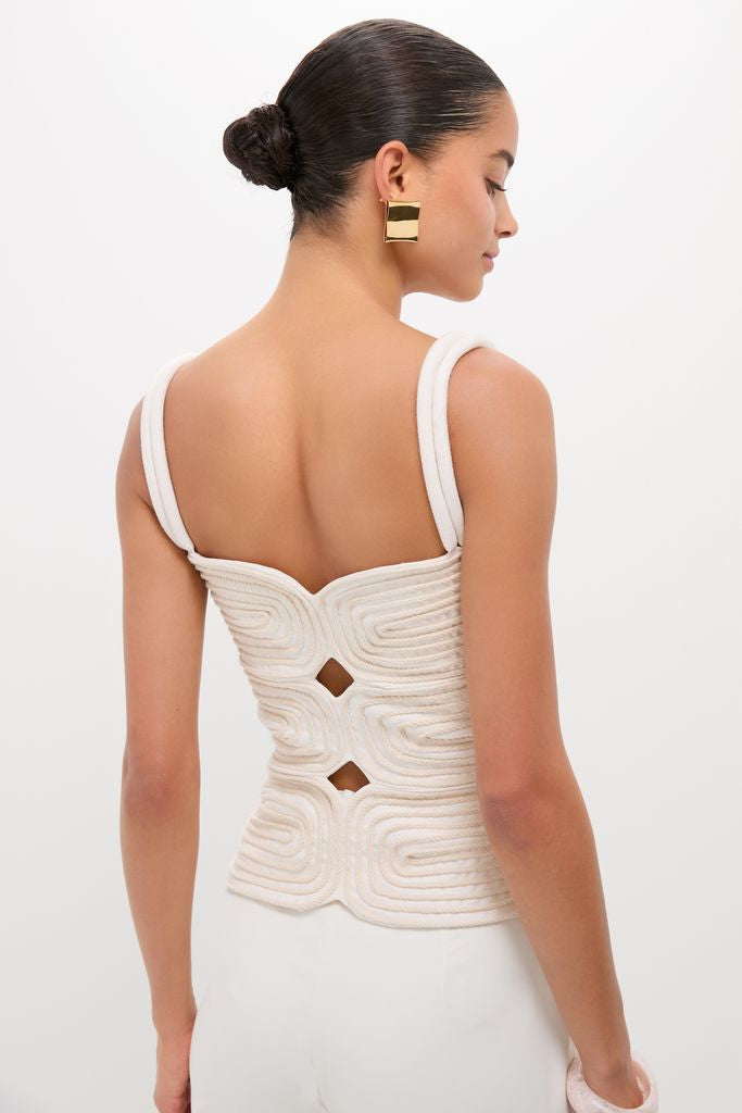 Ivory Marea Embellished Top