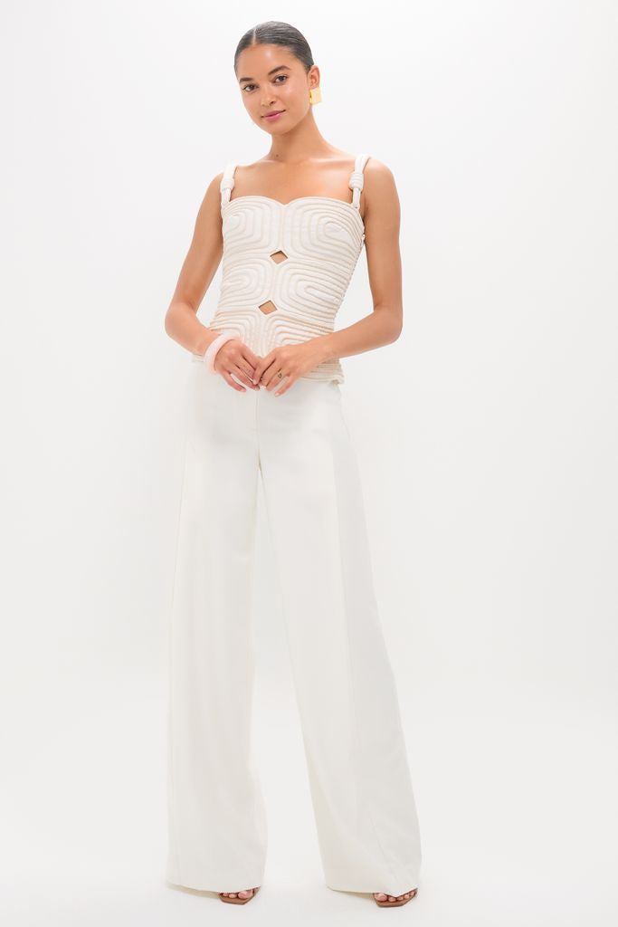 Ivory Marea Embellished Top