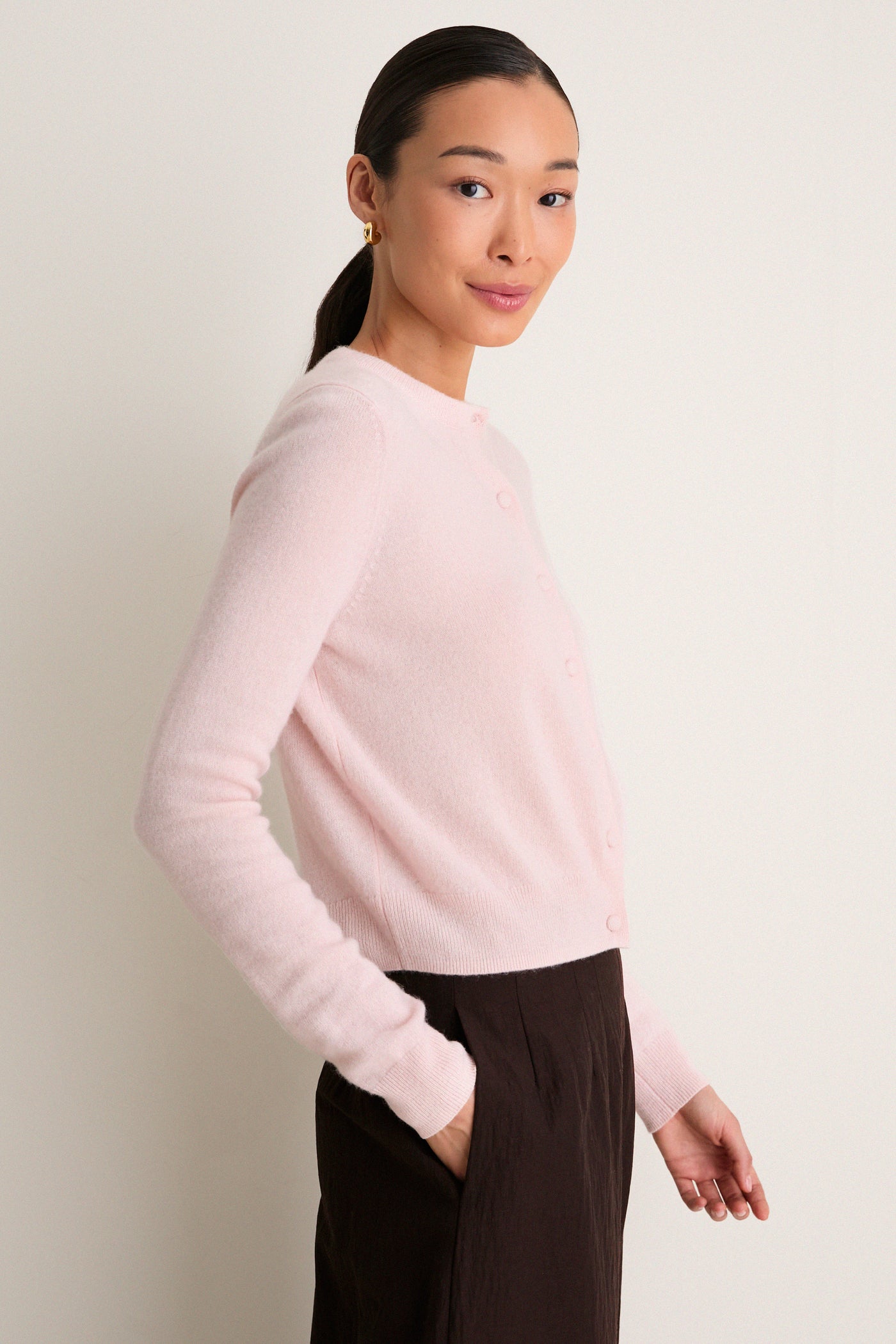 Ballet Slipper Cashmere Riley Cardigan