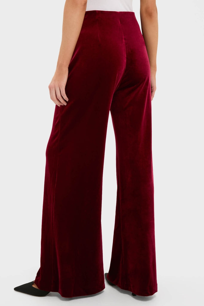 Red Ribbon Velvet Deja Pant