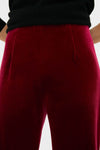Red Ribbon Velvet Deja Pant