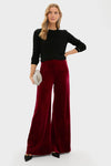 Red Ribbon Velvet Deja Pant
