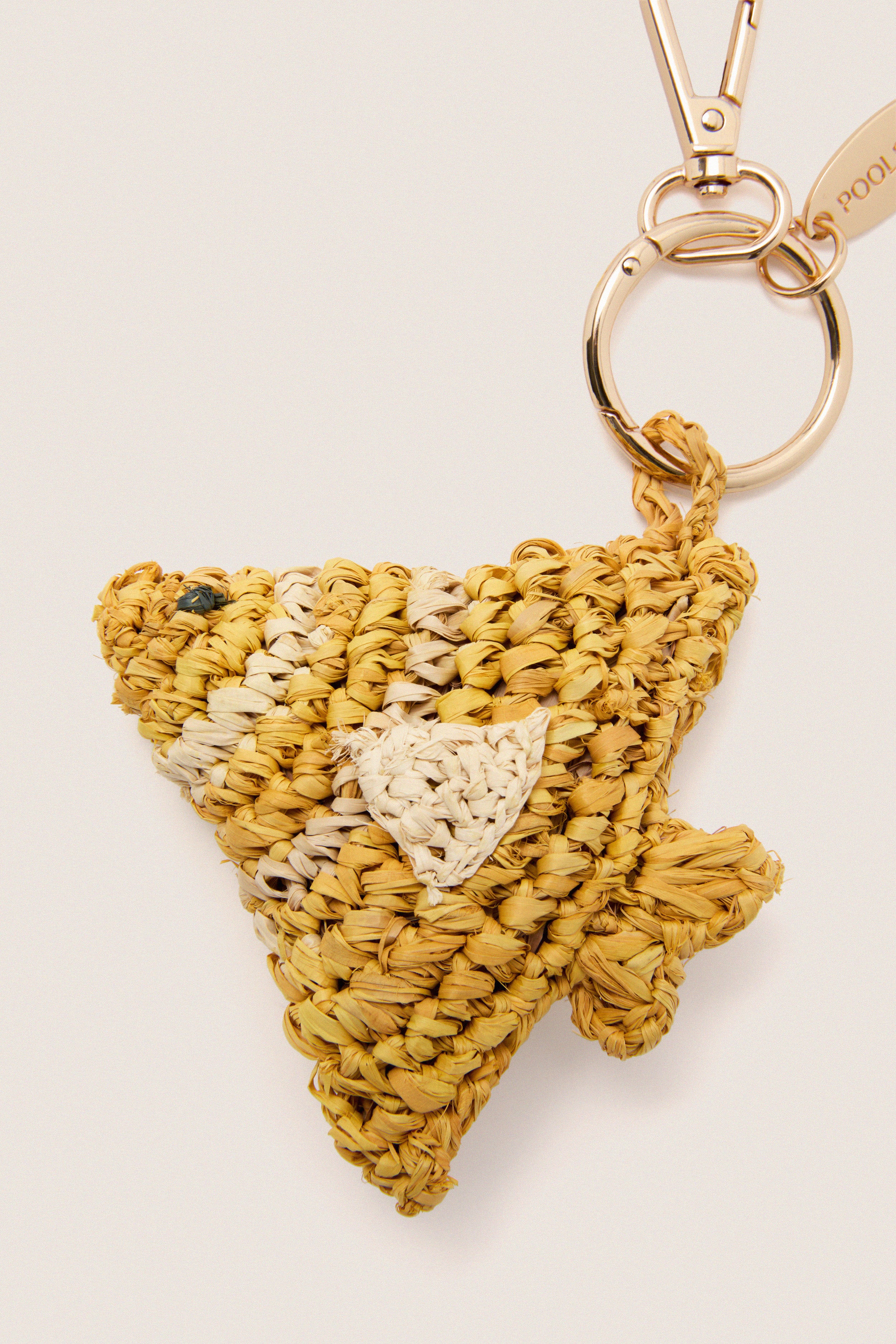 Fish Raffia Bag Charm