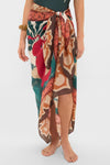 Peach Dancer De La Falaise Cotton Silk Sarong