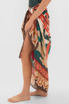Peach Dancer De La Falaise Cotton Silk Sarong