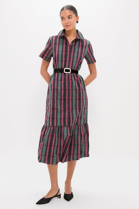 Tartan Martine Maxi Bubble Dress