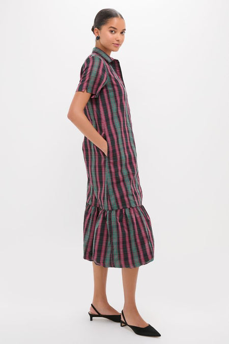 Tartan Martine Maxi Bubble Dress