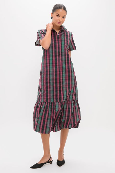 Tartan Martine Maxi Bubble Dress