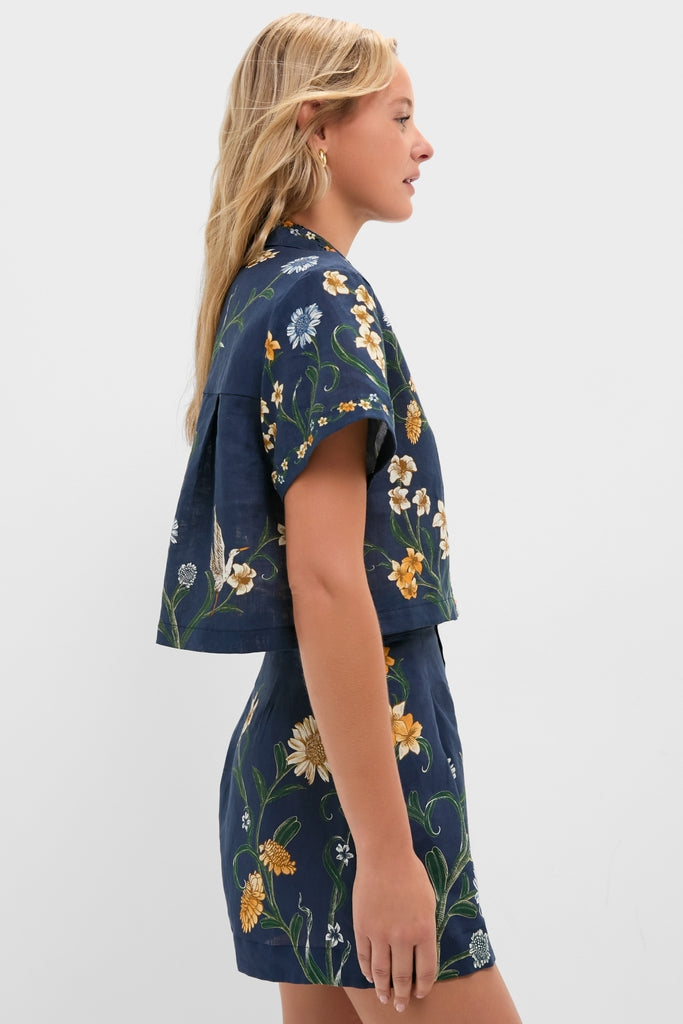 Hand Embroidered Laguna Virtuosa Linen Shirt