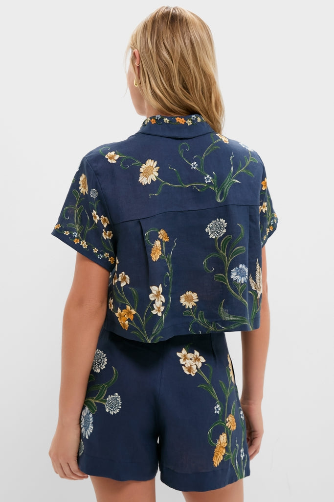 Hand Embroidered Laguna Virtuosa Linen Shirt