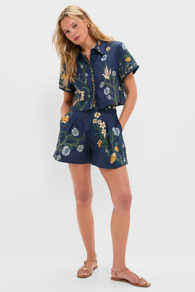 Hand Embroidered Laguna Virtuosa Linen Shirt