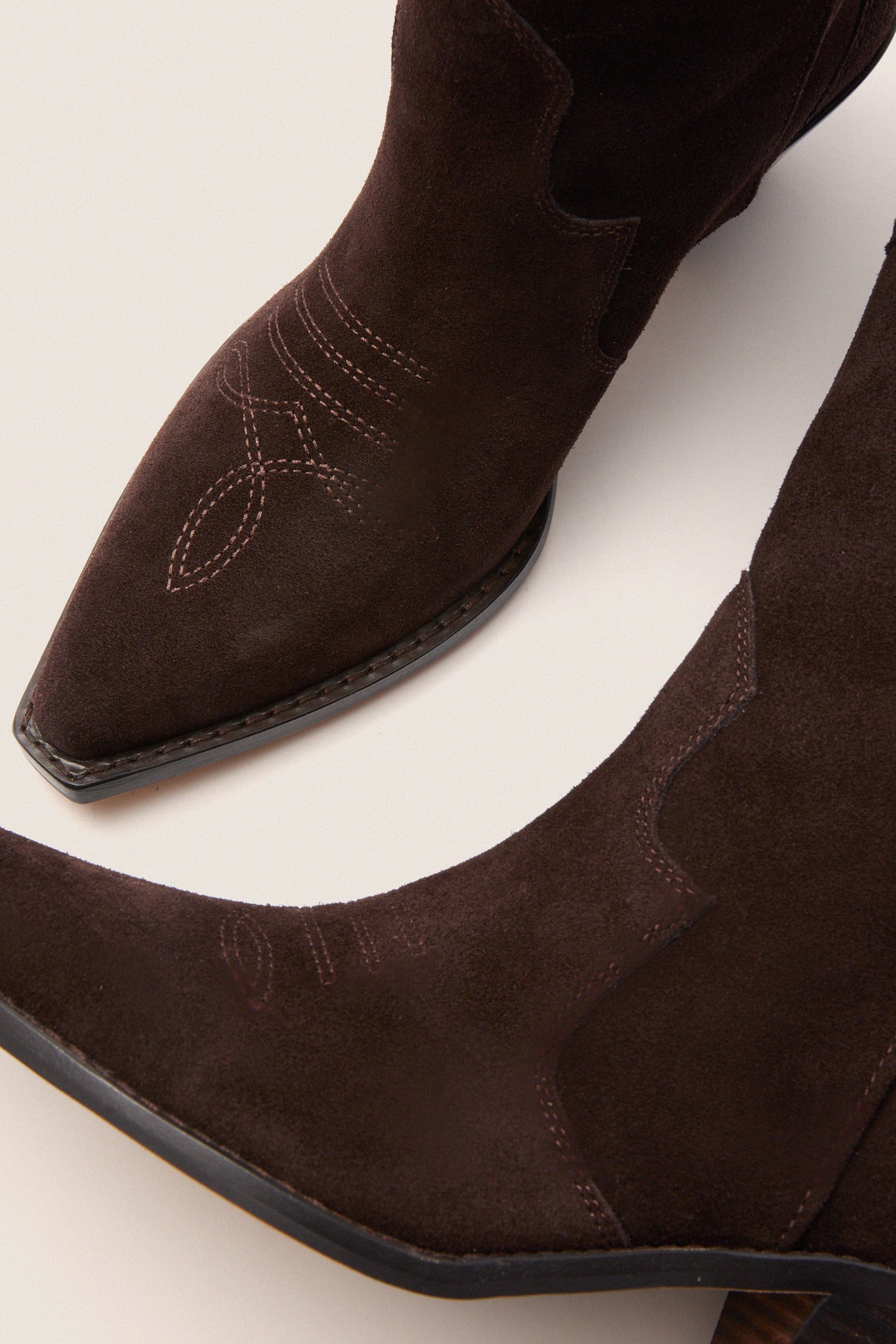 Dark Espresso Suede Wilson Cowboy Boots