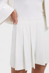 Ivory Naamah Pleated Short