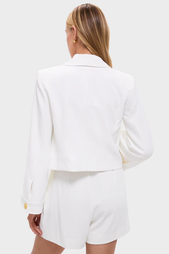 Ivory Nixie Wide Sleeve Cardi Jacket | L'AGENCE