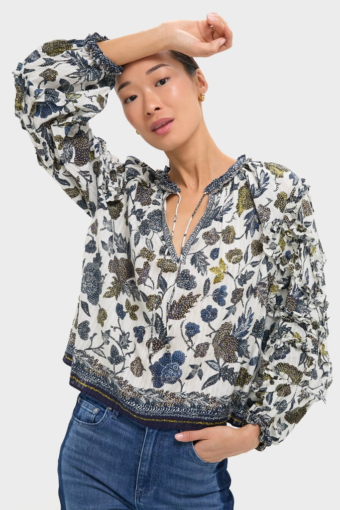 Porcelain Azrou Blouse