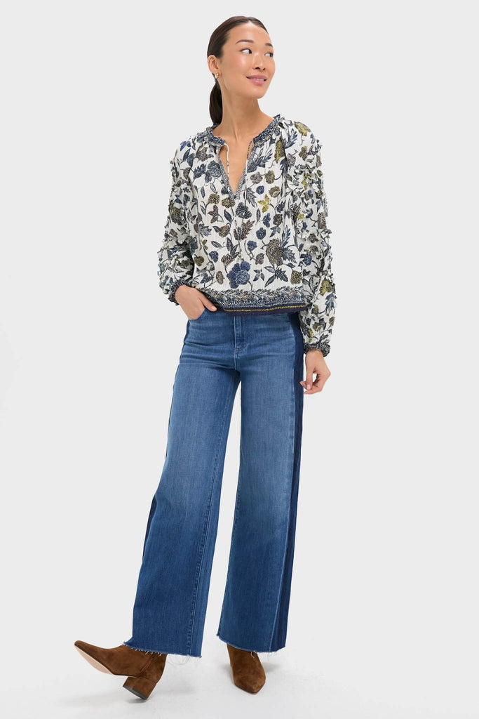 Porcelain Azrou Blouse