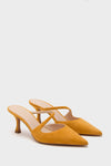 Marigold Suede Mimi Heels