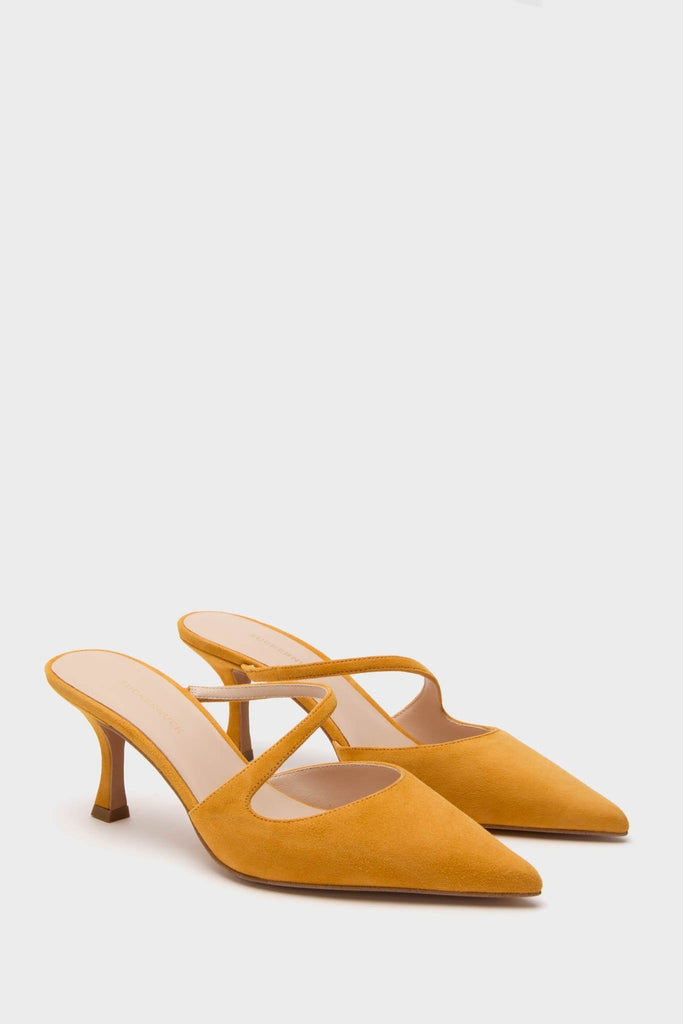 Marigold Suede Mimi Heels
