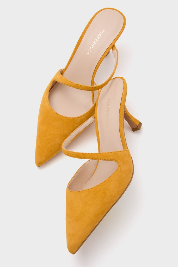 Marigold Suede Mimi Heels