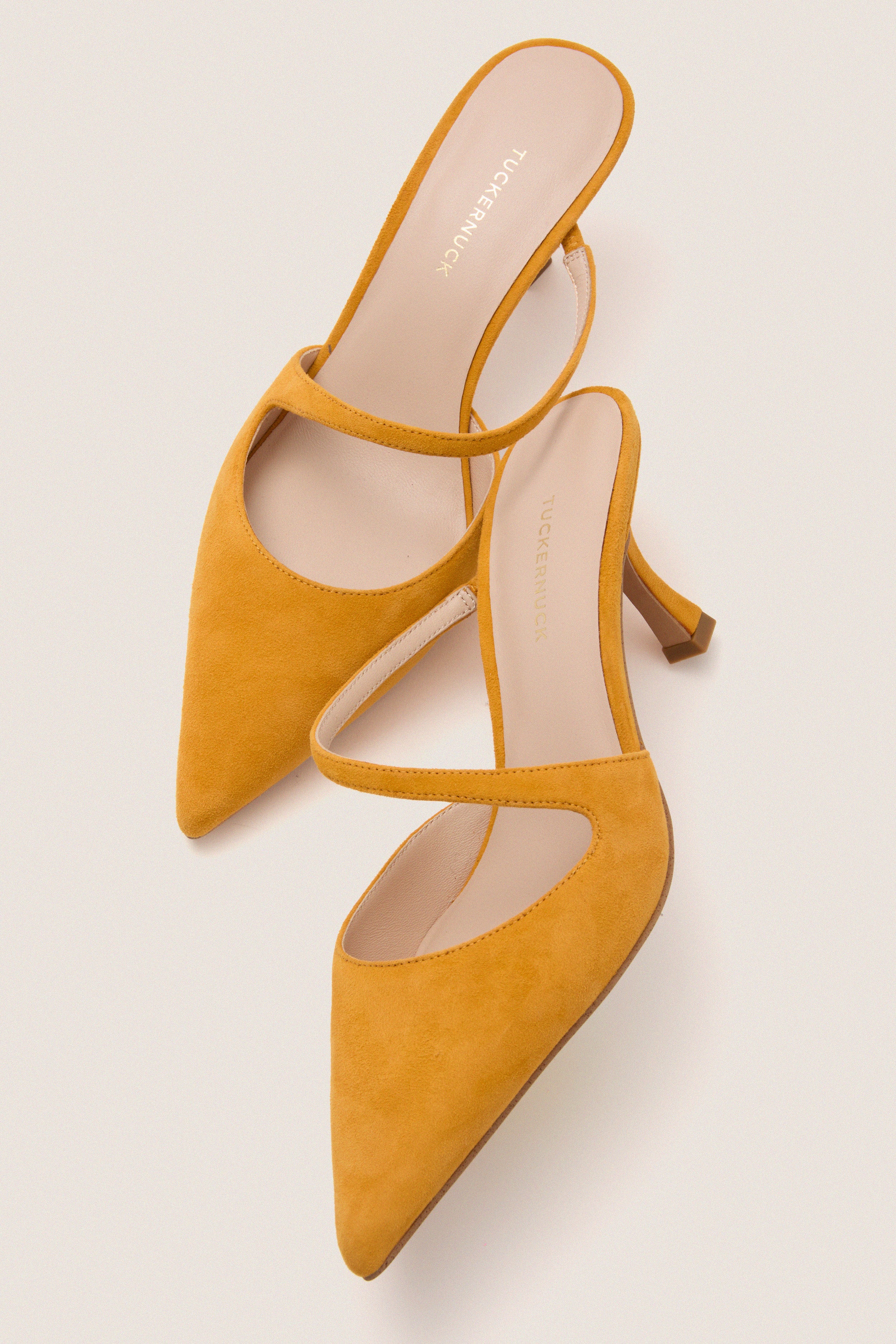 Marigold Suede Mimi Heels | Tuckernuck Shoes