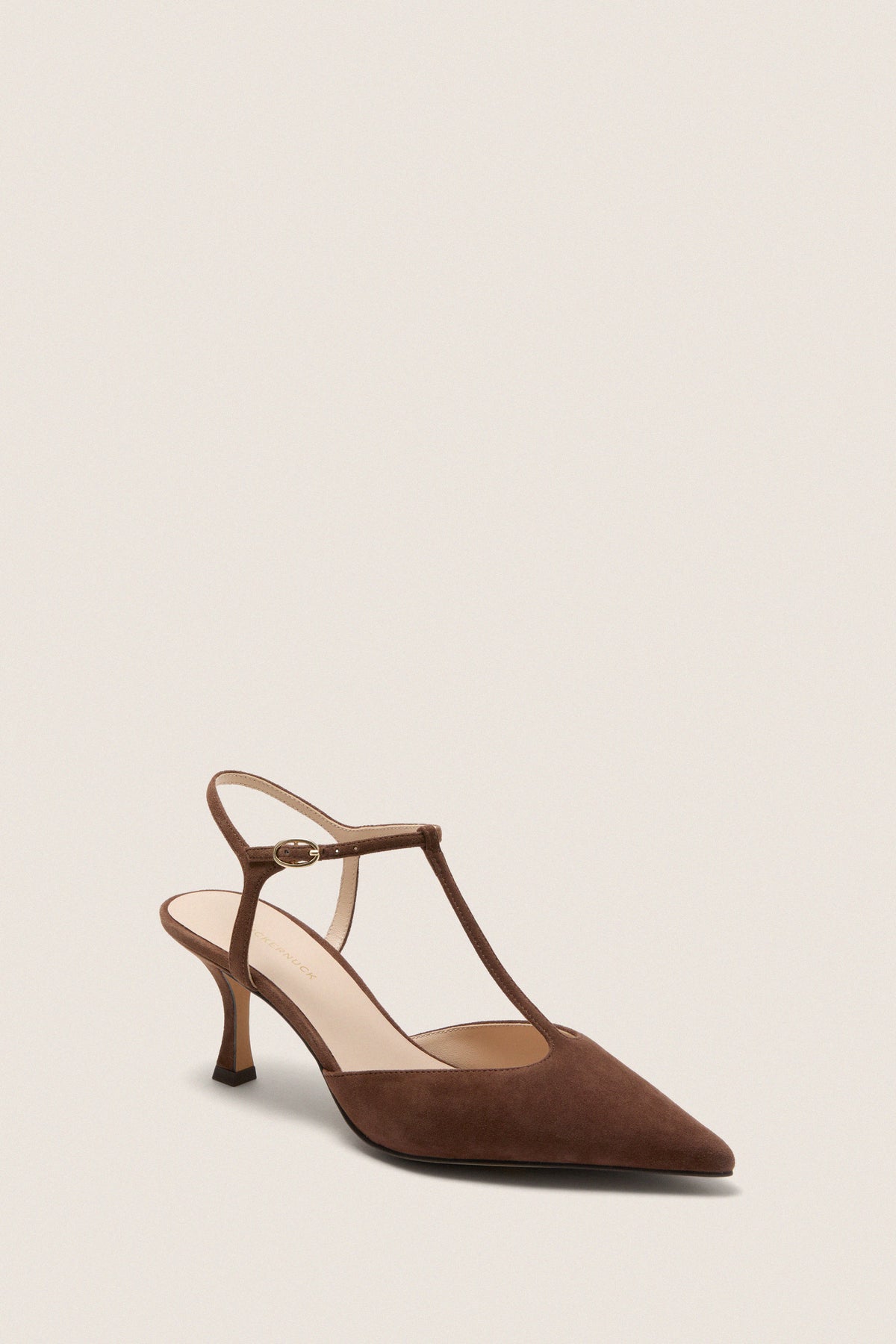 Chocolate Suede Margot Heels