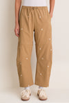 Khaki with Daisy Embroidery Outpost Pant