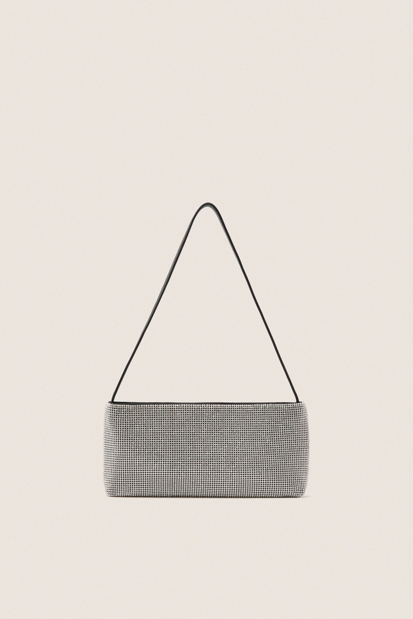 Silver Diamante Sophia Shoulder Bag