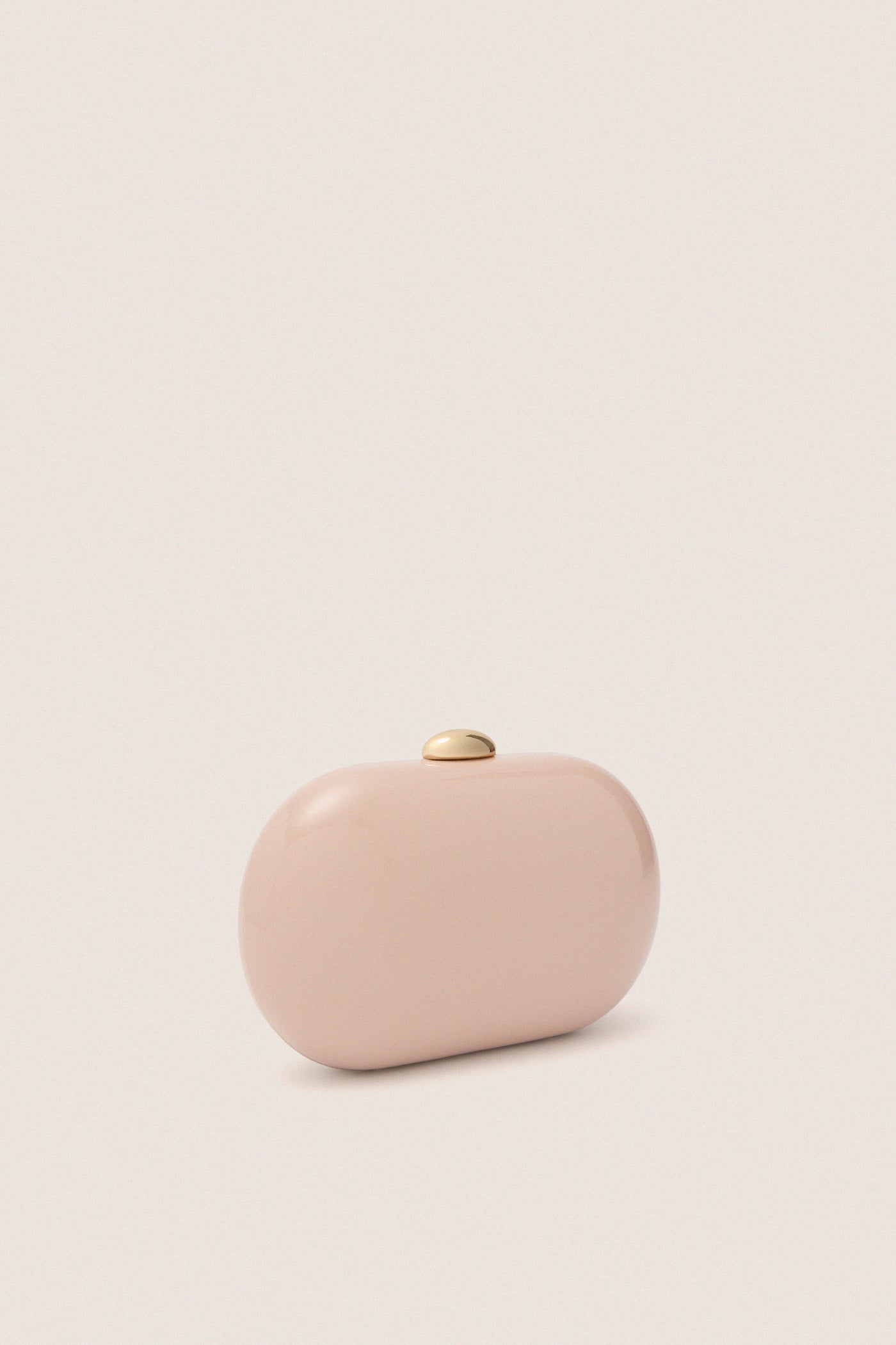 Latte Patent Selena Clutch Bag