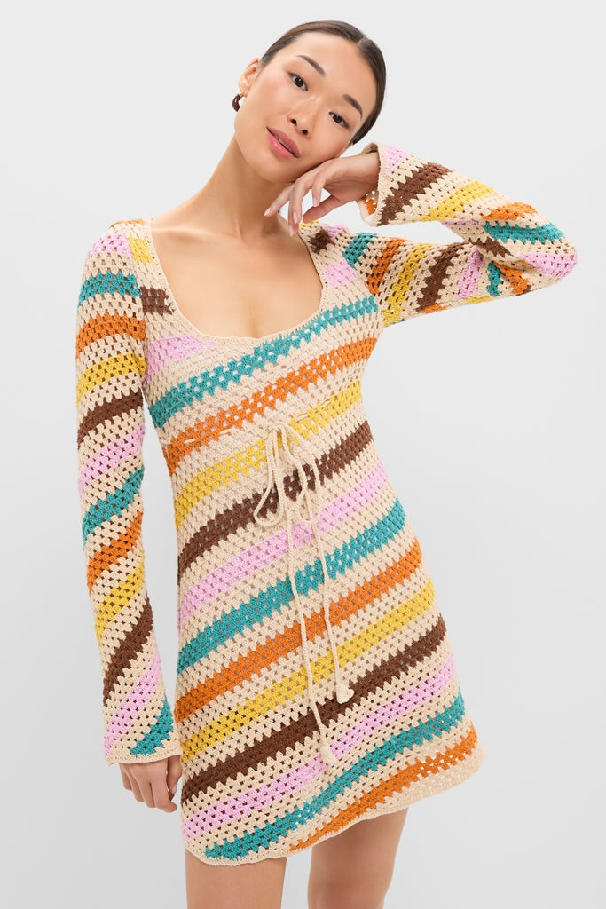 Multi Siera Knit Mini Dress